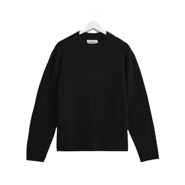 Wax London WILDE CREW PLAIN JERSEY BOUCLE BLACK - KYOTO - Wax London