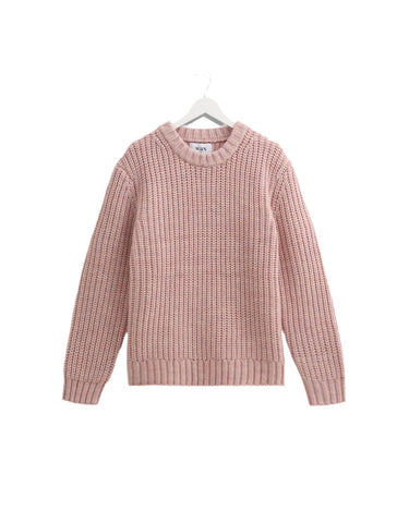 Wax London WILDE CREW THICK KNIT PINK - KYOTO - Wax London