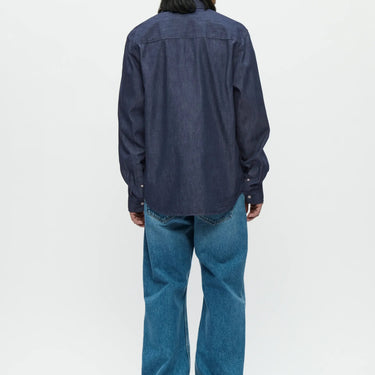 Wood Wood Adrian shirt 25237 Dark blue denim - KYOTO - Wood Wood