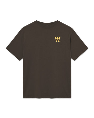 Wood Wood Asa seal Licorice Brown t-shirts - KYOTO - Wood Wood