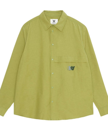 Wood Wood Axl Boyscout Shirt Skjorter Avocado green - KYOTO - Wood Wood