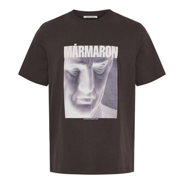 Wood Wood Bobby Marmaron Licorice Brown t-shirt - KYOTO - Wood Wood