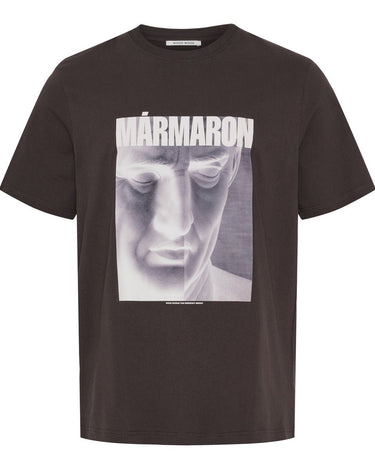 Wood Wood Bobby Marmaron Licorice Brown t-shirt - KYOTO - Wood Wood