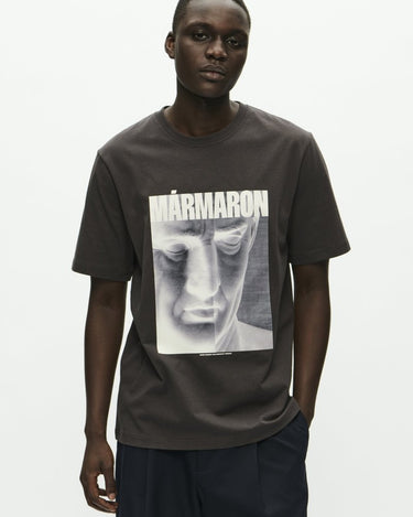 Wood Wood Bobby Marmaron Licorice Brown t-shirt - KYOTO - Wood Wood