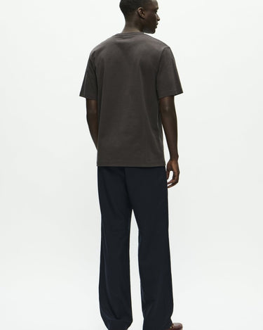 Wood Wood Bobby Marmaron Licorice Brown t-shirt - KYOTO - Wood Wood