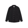 Wood Wood Day Check Light Flannel Shirt GOTS Skjorter Charcoal - KYOTO - Wood Wood