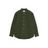 Wood Wood Day Dobby Striped Shirt Nature Green - KYOTO - Wood Wood