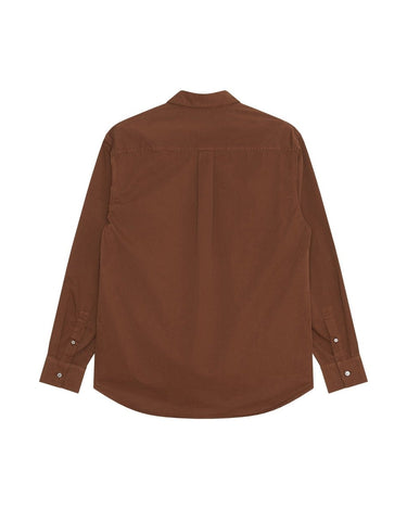 Wood Wood Nico shirt Terra Brown - KYOTO - Wood Wood