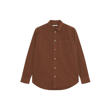 Wood Wood Nico shirt Terra Brown - KYOTO - Wood Wood