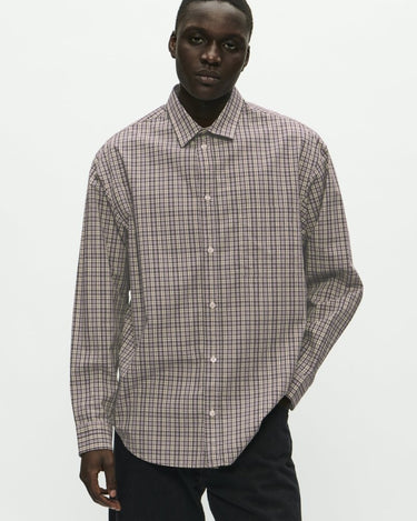 Wood Wood WWCarter shirt 25115 Minimal gray check - KYOTO - Wood Wood