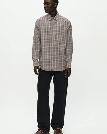 Wood Wood WWCarter shirt 25115 Minimal gray check - KYOTO - Wood Wood