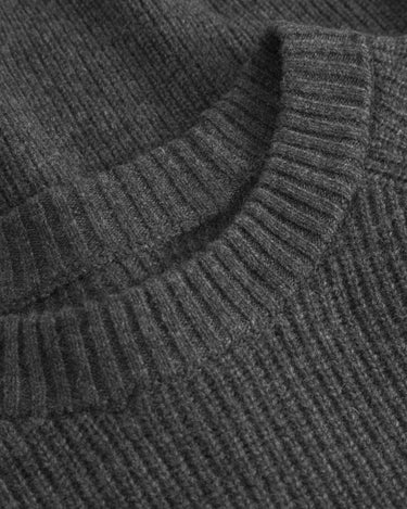 Wood Wood WWKevin crew neck 25298 Gray Pinstripe Melange - KYOTO - Wood Wood