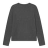Wood Wood WWKevin crew neck 25298 Gray Pinstripe Melange - KYOTO - Wood Wood