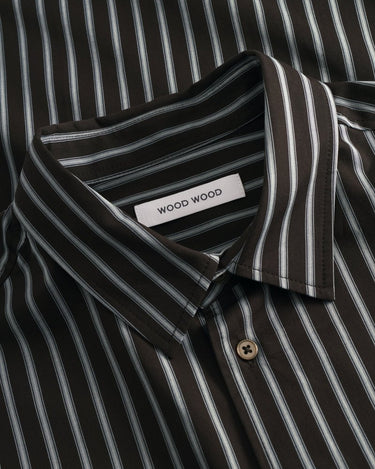 Wood Wood WWNico shirt 25278 Chocolate torte stripe - KYOTO - Wood Wood