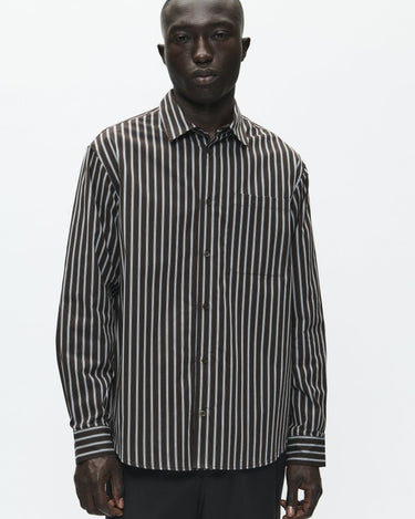Wood Wood WWNico shirt 25278 Chocolate torte stripe - KYOTO - Wood Wood