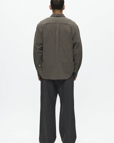Wood Wood WWNico shirt 25280 Greige check - KYOTO - Wood Wood