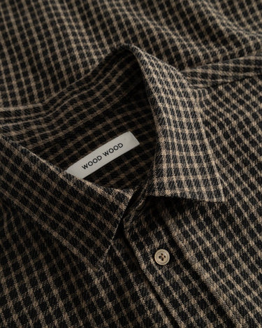 Wood Wood WWNico shirt 25280 Greige check - KYOTO - Wood Wood