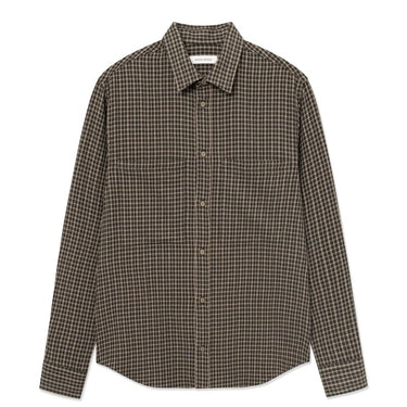 Wood Wood WWNico shirt 25280 Greige check - KYOTO - Wood Wood