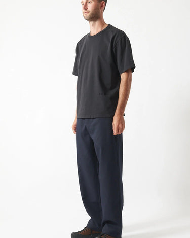 Works and Days Monogram T-Shirt Black - KYOTO - Works and Days