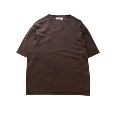 Works and Days Monogram T-Shirt Driftwood Brown - KYOTO - Works and Days
