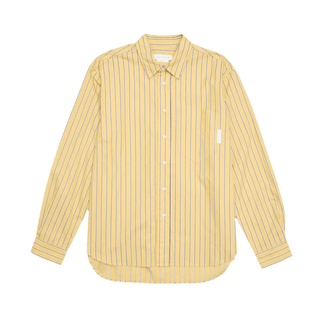 Works and Days Washed Stripe Vintage Shirt Yellow Stripe - KYOTO - Works and Days