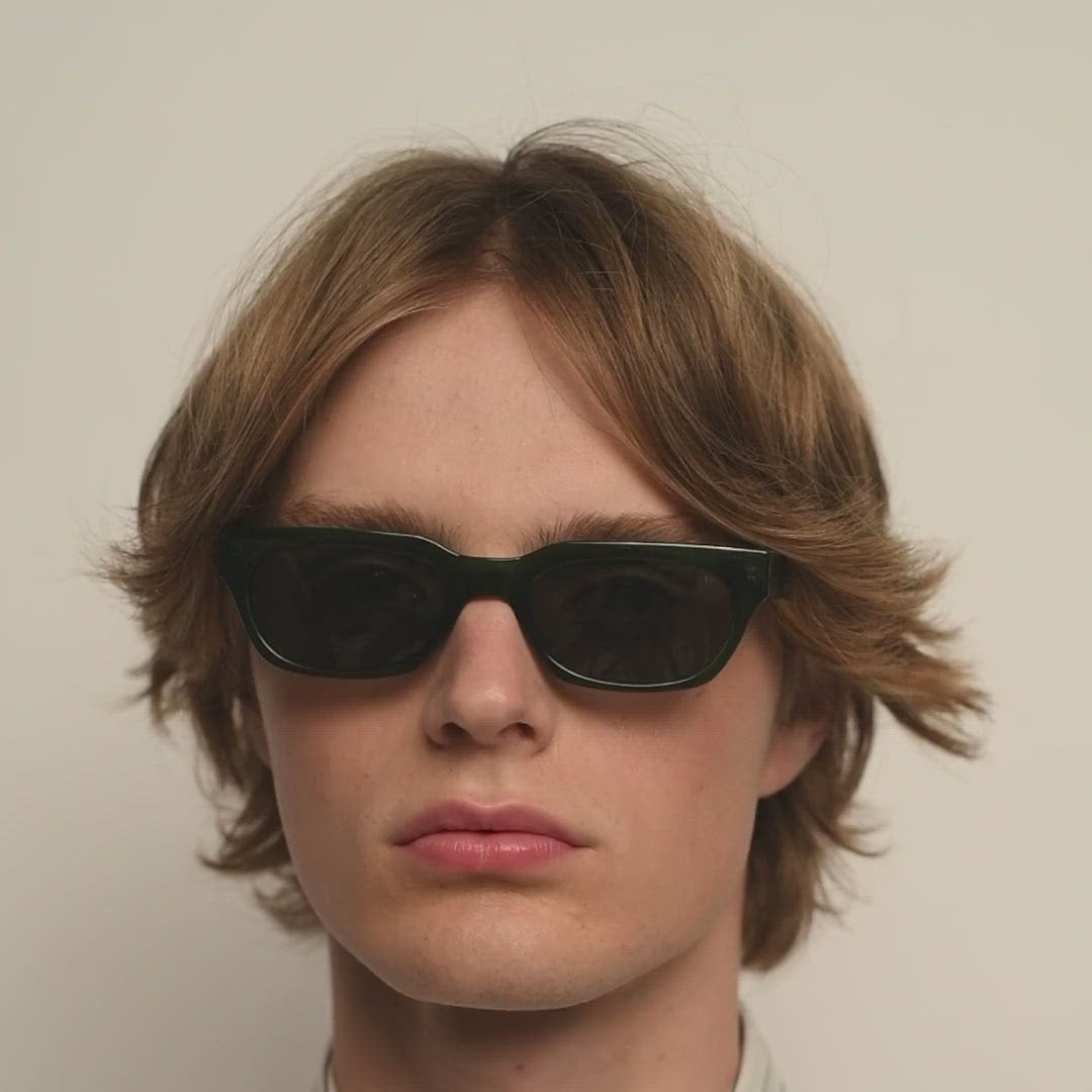A. Kjærbede sunglasses Bror Dark Green Transparent