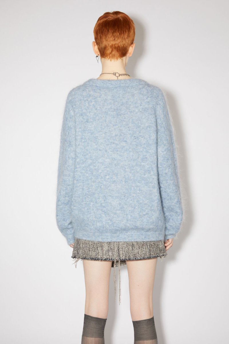 Acne Knit Mohair/Wool Denim Blue - KYOTO - Acne Studios women