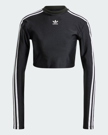 Adidas 3 S CROPPED LS Black - KYOTO - Adidas clothing