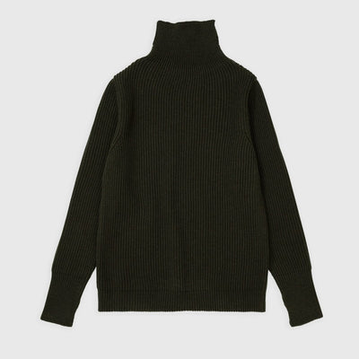 Andersen-Andersen Navy Half Zip Hunting Green - KYOTO - Andersen-Andersen