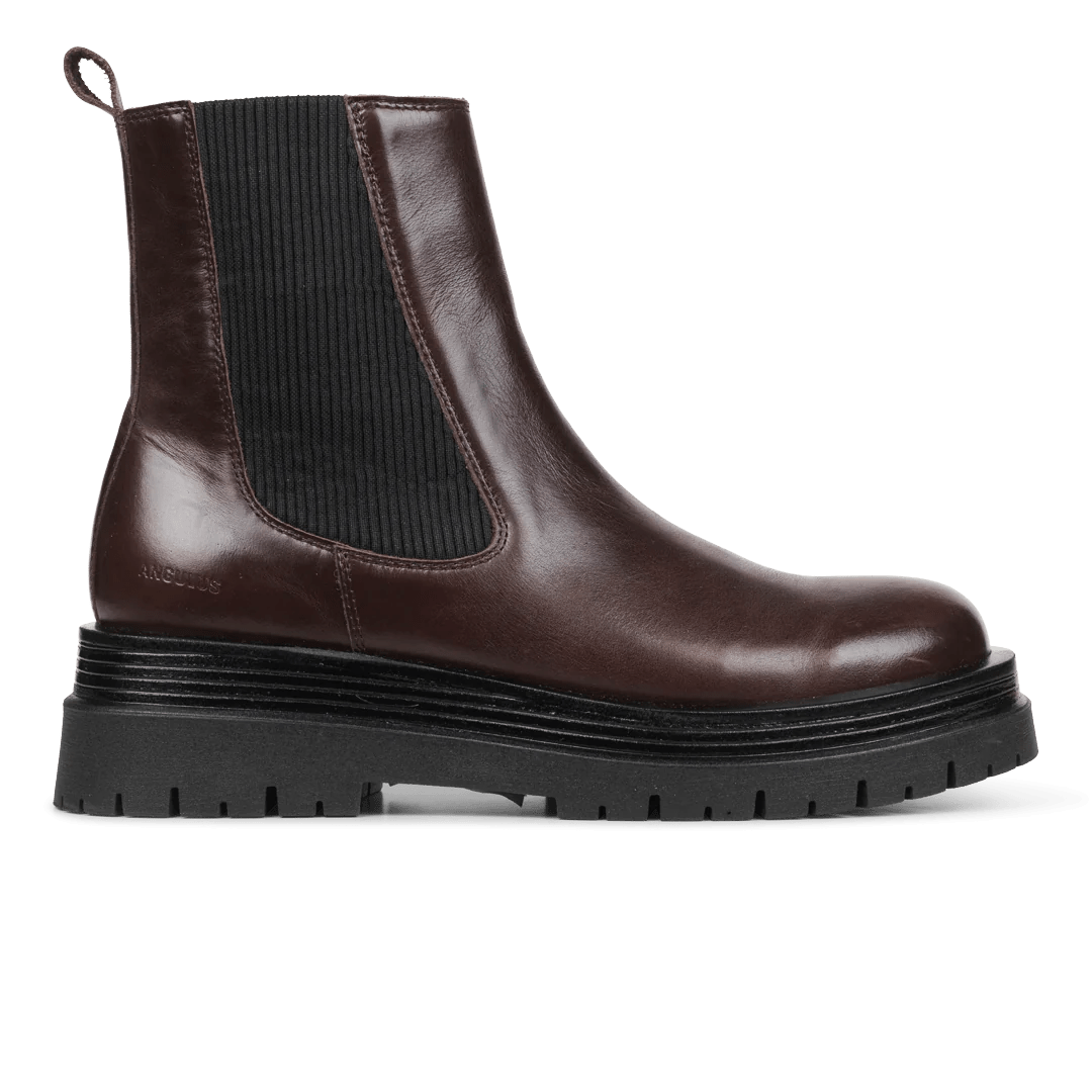 ANGULUS Boot with chunky sole Dark brown - KYOTO - ANGULUS