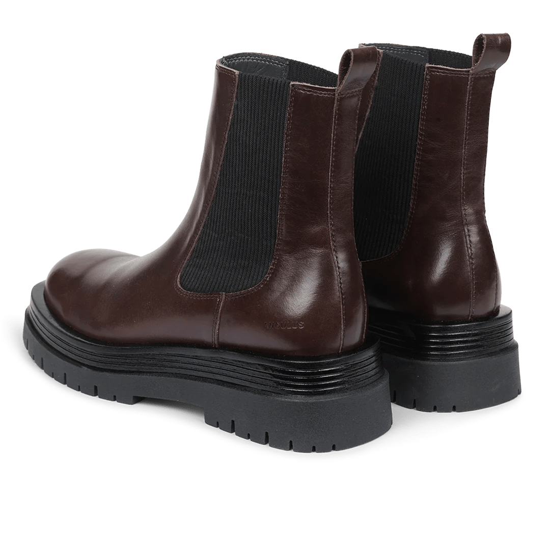 ANGULUS Boot with chunky sole Dark brown - KYOTO - ANGULUS