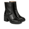 ANGULUS SCULPTURAL Leathet boot black - KYOTO - ANGULUS