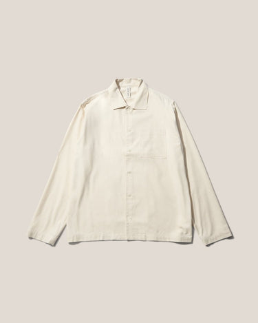 ANOTHER ASPECT Raw Silk L/S Shirt Natural - KYOTO - ANOTHER ASPECT