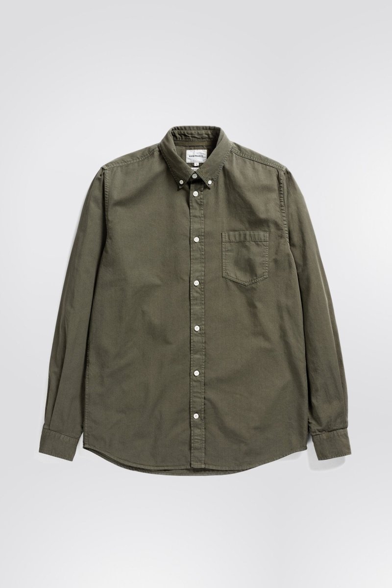 Anton Light Twill Beech Green - KYOTO - Norse Projects
