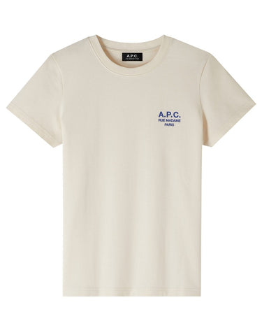 APC t-shirt denise BLANC CASSE/BLEU - KYOTO - APC women