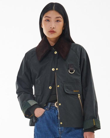 Barbour Catton Wax Sage Jacket - KYOTO - Barbour women