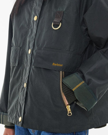 Barbour Catton Wax Sage Jacket - KYOTO - Barbour women