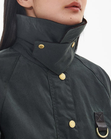 Barbour Catton Wax Sage Jacket - KYOTO - Barbour women