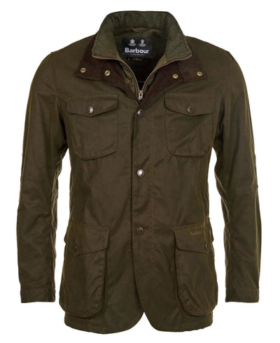 Barbour Ogston Jackets Wax Olive - KYOTO - Barbour