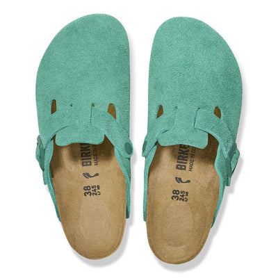 Birkenstock Boston Suede Leather Green - KYOTO - Birkenstock