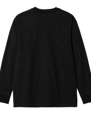 Carhartt American Script T-Shirt L/S - Black - KYOTO - Carhartt WIP