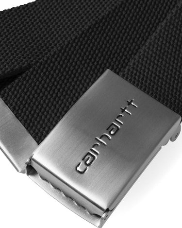 Carhartt Clip Belt Chrome Black - KYOTO - Carhartt WIP