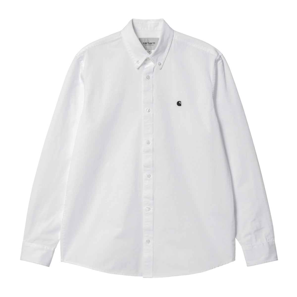 Carhartt L/S Madison Shirt - White/Black - KYOTO - Carhartt WIP