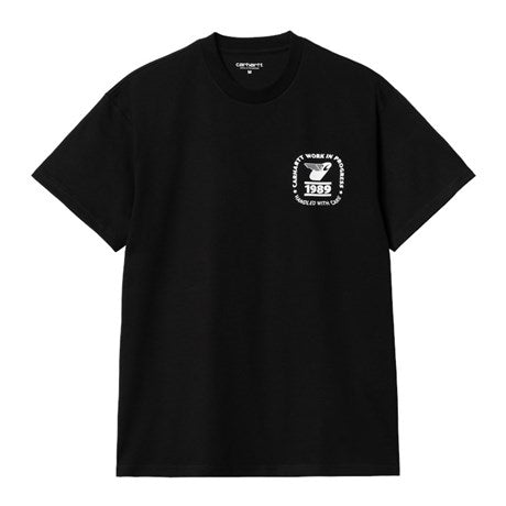 Carhartt S/S Stamp State T-Shirt Black - KYOTO - Carhartt WIP