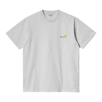 Carhartt WIP American Script t-shirt Ash heather - KYOTO - Carhartt WIP