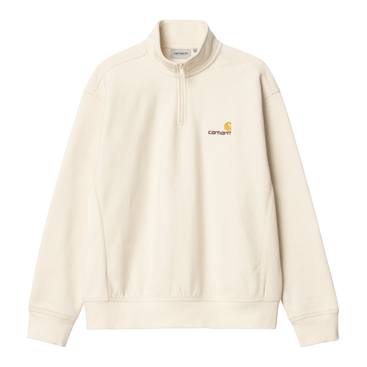 Carhartt WIP Half Zip American Script Sweat Natural - KYOTO - Carhartt WIP