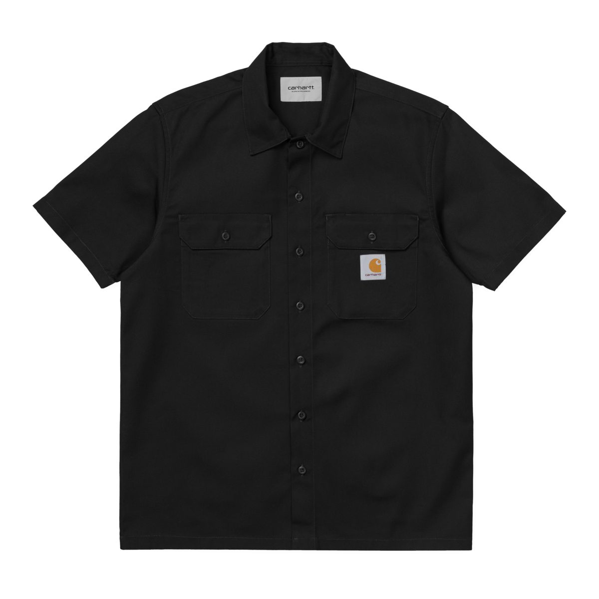 Carhartt WIP S/S Master Shirt Black - KYOTO - Carhartt WIP