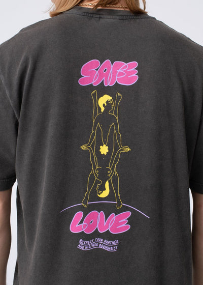 Carne Bollente Safe Love Tee black - KYOTO - Carne Bollente