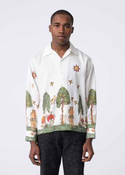 Carne Bollente Shirt Eves Garden White - KYOTO - Carne Bollente
