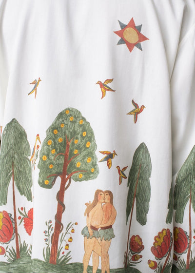 Carne Bollente Shirt Eves Garden White - KYOTO - Carne Bollente